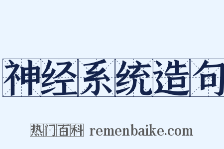 神经系统造句是什么意思的图片